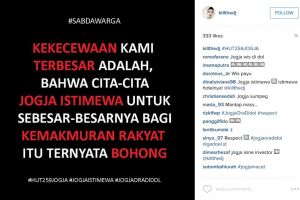5 Gambar kreatif ini mendadak viral, sindir HUT Jogja ke-259