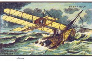 15 Gambaran masa depan di kartu pos era 1900-an ini beneran terjadi!