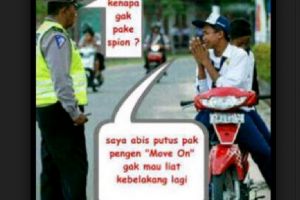 Polisi batal menilang pelanggar lalu lintas karena tiba-tiba hujan