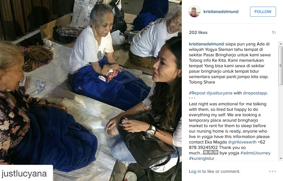 Mereka bermisi bangun panti jompo gratis di Jogja