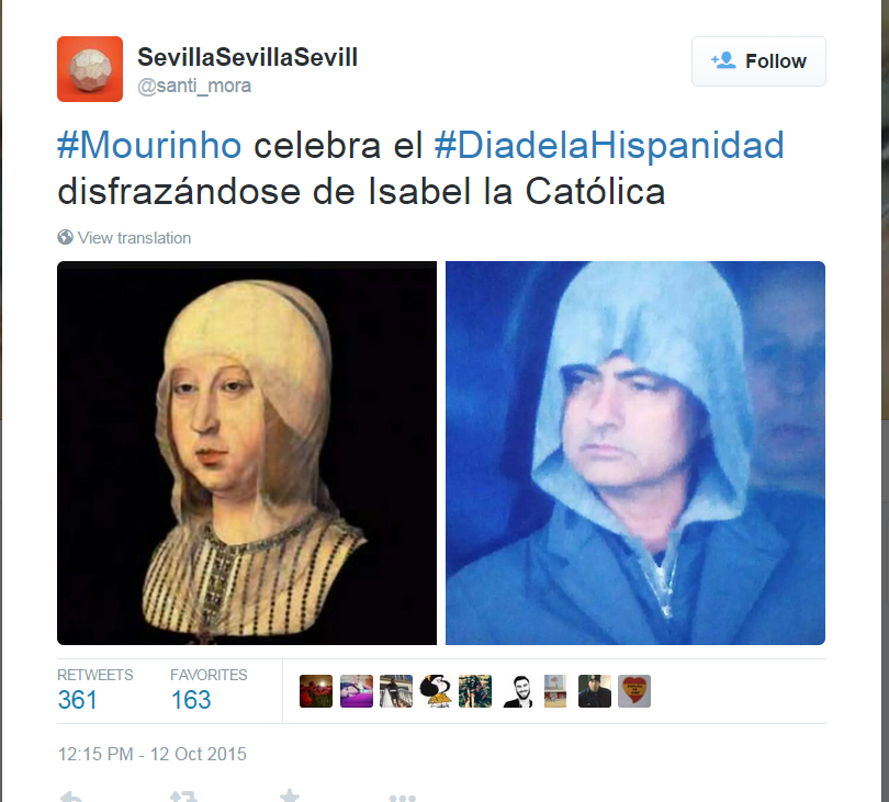 Berpakaian seperti Jedi, Mourinho jadi olok-olokan di dunia maya