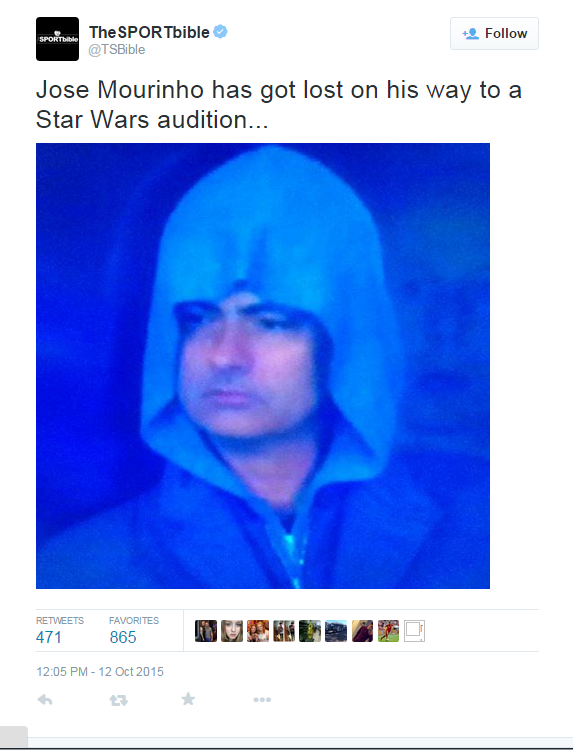 Berpakaian seperti Jedi, Mourinho jadi olok-olokan di dunia maya