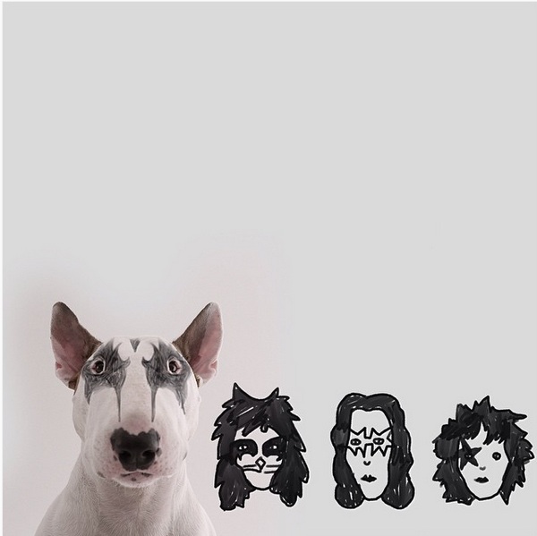 Kreatif!! Anjing dan tembok putih jadi inspirasi karya yang luar biasa