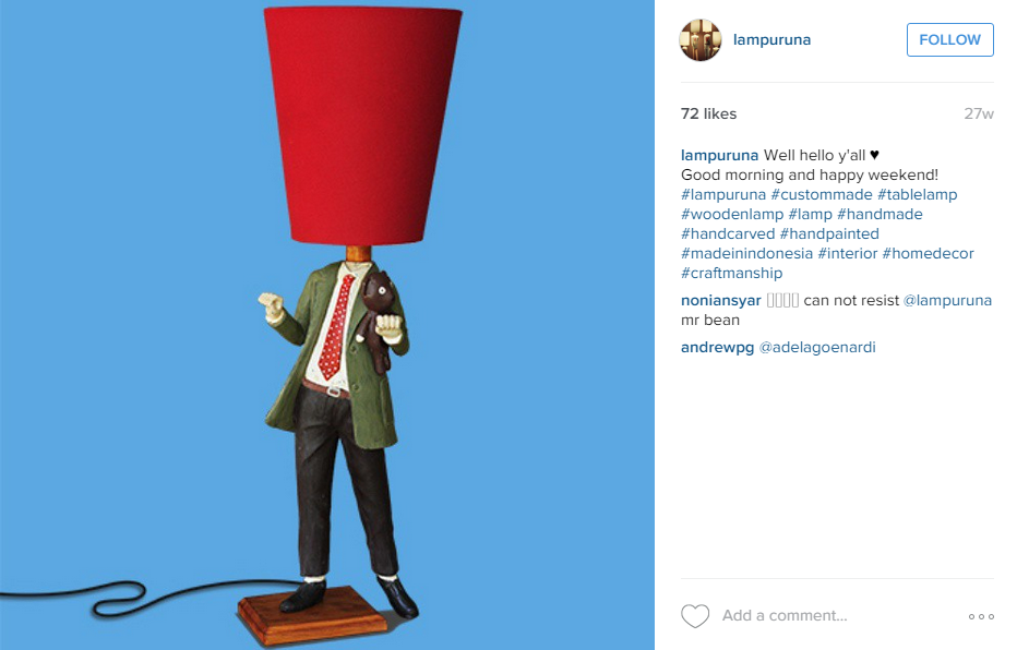 Ini dia lampu kreasi Nono dan Intan, keren! Ini dia lampu kreasi Nono dan Intan, keren!