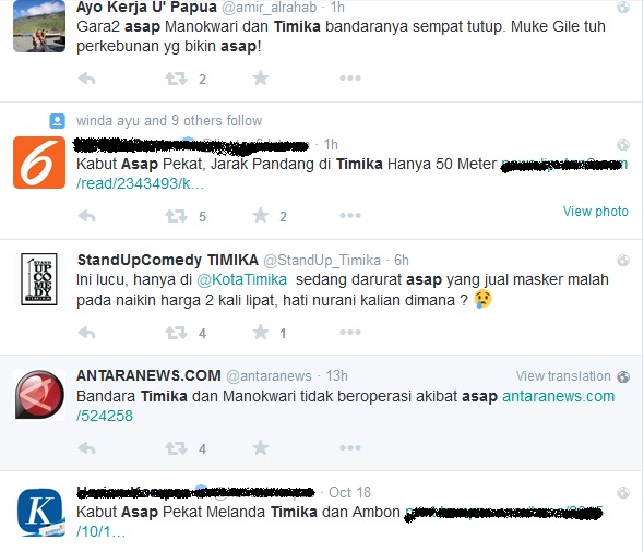 Giliran warga dan netizen Timika protes bencana asap Giliran warga dan netizen Timika protes bencana asap