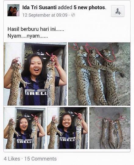 Mahasiswi PTN kok posting foto bunuh hewan langka, apa sebabnya ya?