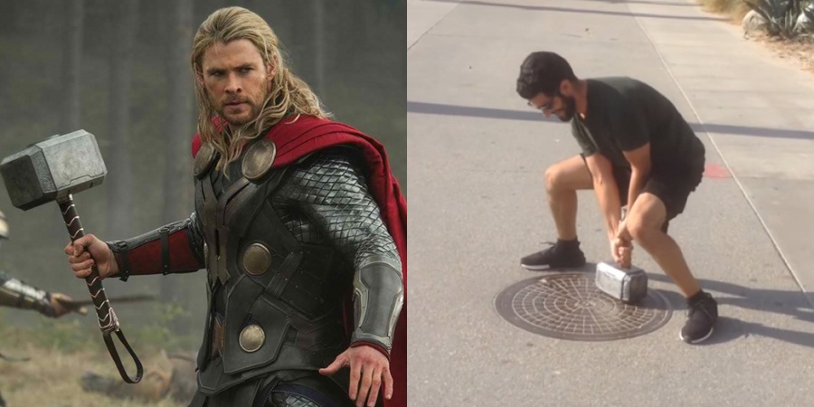 Ini palu Thor di dunia nyata, hanya bisa diangkat oleh penciptanya