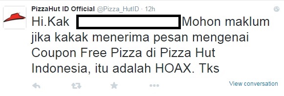 Beredar informasi  pizza gratis, benarkah promo tersebut?