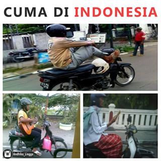 25 Meme kocak pengendara motor di Indonesia yang bikin ketawa mules