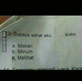 20 Foto soal ujian sekolah yang bikin geleng-geleng kepala 20 Foto soal ujian sekolah yang bikin geleng-geleng kepala