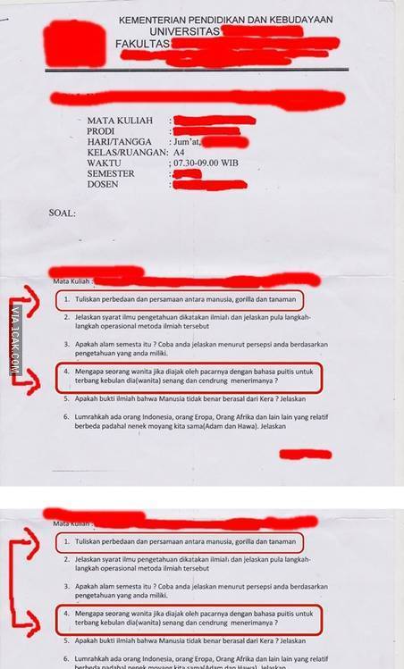 20 Foto soal ujian sekolah yang bikin geleng-geleng kepala 20 Foto soal ujian sekolah yang bikin geleng-geleng kepala