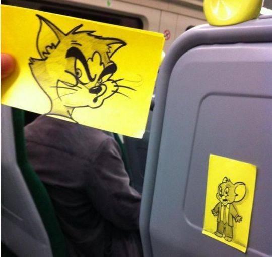 18 Tokoh kartun ini naik transportasi umum, kamu? 