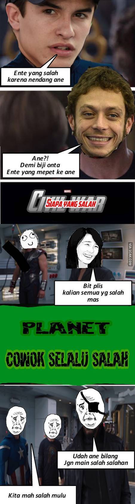 17 Meme insiden Rossi vs Marquez yang bikin ketawa ngakak 17 Meme insiden Rossi vs Marquez yang bikin ketawa ngakak