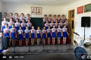 Pelajar Korea Utara nyanyikan lagu Tanah Airku
