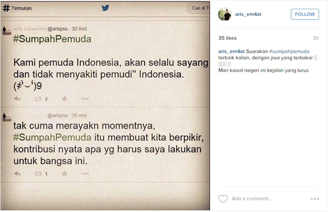 Dulu Sumpah Pemuda, sekarang sumpah-sumpahan pemuda