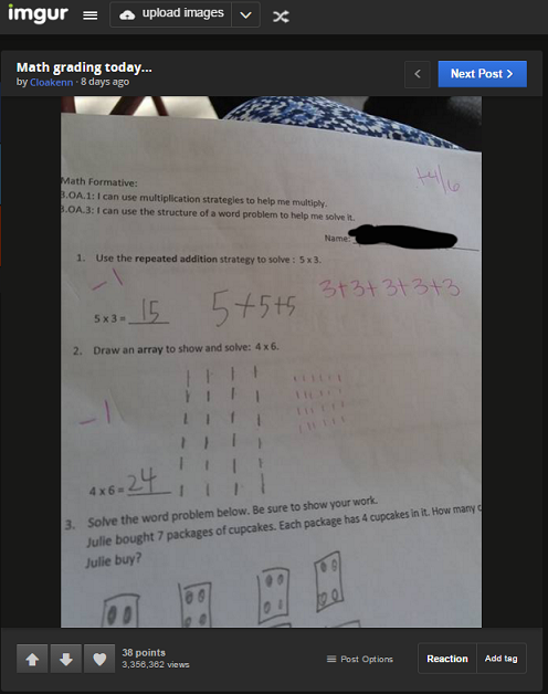 Kasus perkalian 4x6 atau 6x4 juga terjadi di Amerika 