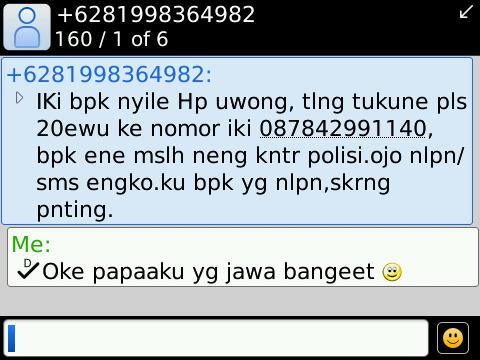 22 Foto balasan SMS mama minta pulsa yang bikin ketawa ngakak