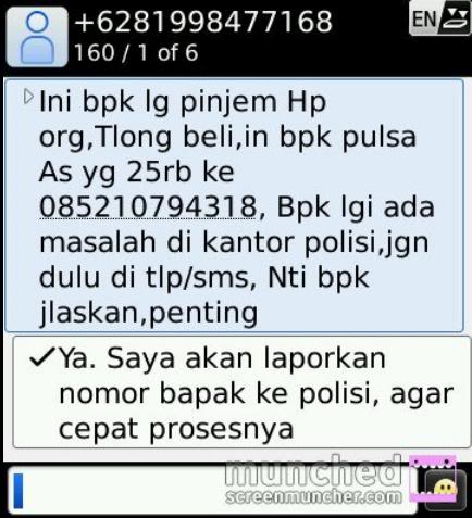 22 Foto balasan SMS mama minta pulsa yang bikin ketawa ngakak