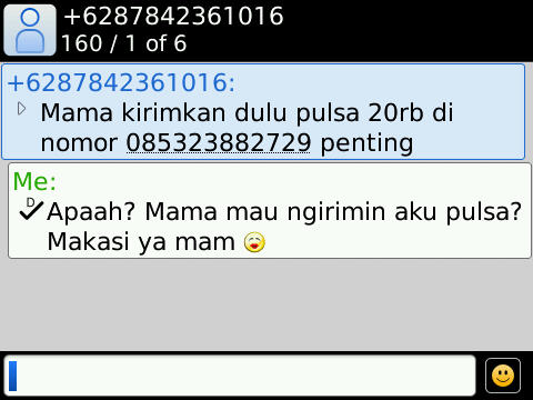 22 Foto balasan SMS mama minta pulsa yang bikin ketawa ngakak