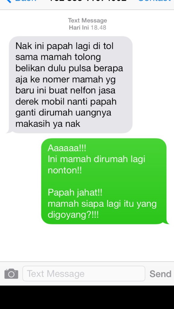 22 Foto balasan SMS mama minta pulsa yang bikin ketawa ngakak