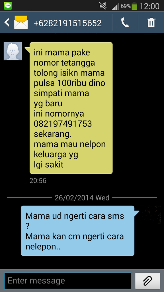 22 Foto balasan SMS mama minta pulsa yang bikin ketawa ngakak