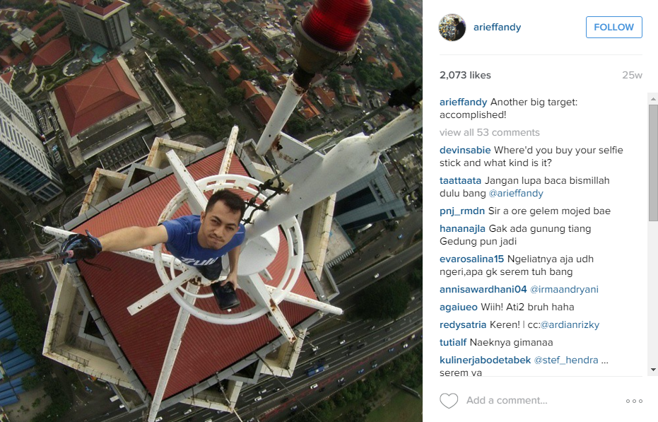 15 Foto selfie ala Arief Fandy ini bikin kakimu gemeteran 15 Foto selfie ala Arief Fandy ini bikin kakimu gemeteran