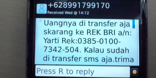 Jenis-jenis sms penipuan yang sering kamu dapat, hati-hati Jenis-jenis sms penipuan yang sering kamu dapat, hati-hati