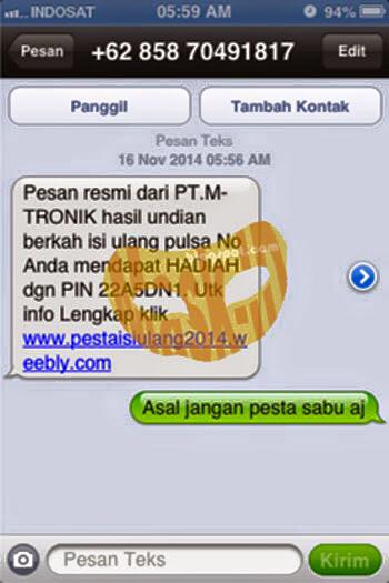 Jenis-jenis sms penipuan yang sering kamu dapat, hati-hati Jenis-jenis sms penipuan yang sering kamu dapat, hati-hati