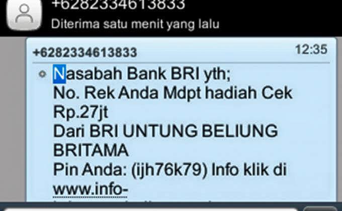 Jenis-jenis sms penipuan yang sering kamu dapat, hati-hati Jenis-jenis sms penipuan yang sering kamu dapat, hati-hati