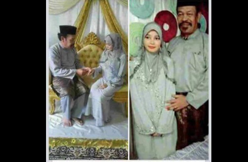 Gadis 18 tahun ini menikah dengan gurunya berusia 52 tahun