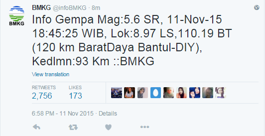 Dilanda gempa 5,6 SR, warga Yogya berhamburan keluar rumah