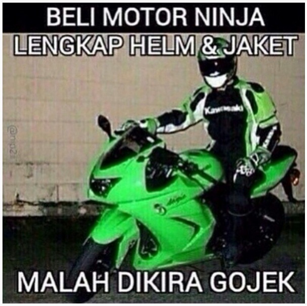 10 Meme GoJek yang malah bikin tersenyum-senyum sendiri