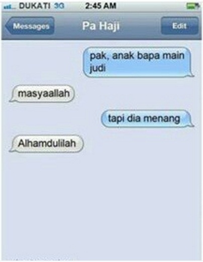 23 Balasan SMS bikin geli, buktikan kalau orang Indonesia itu kreatif! 23 Balasan SMS bikin geli, buktikan kalau orang Indonesia itu kreatif!