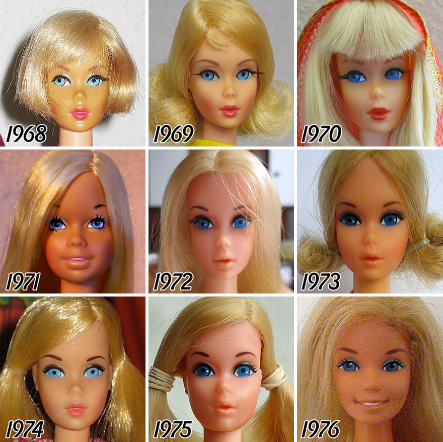 56 Tahun transformasi wajah Barbie ini akan bikin kamu terkagum-kagum!