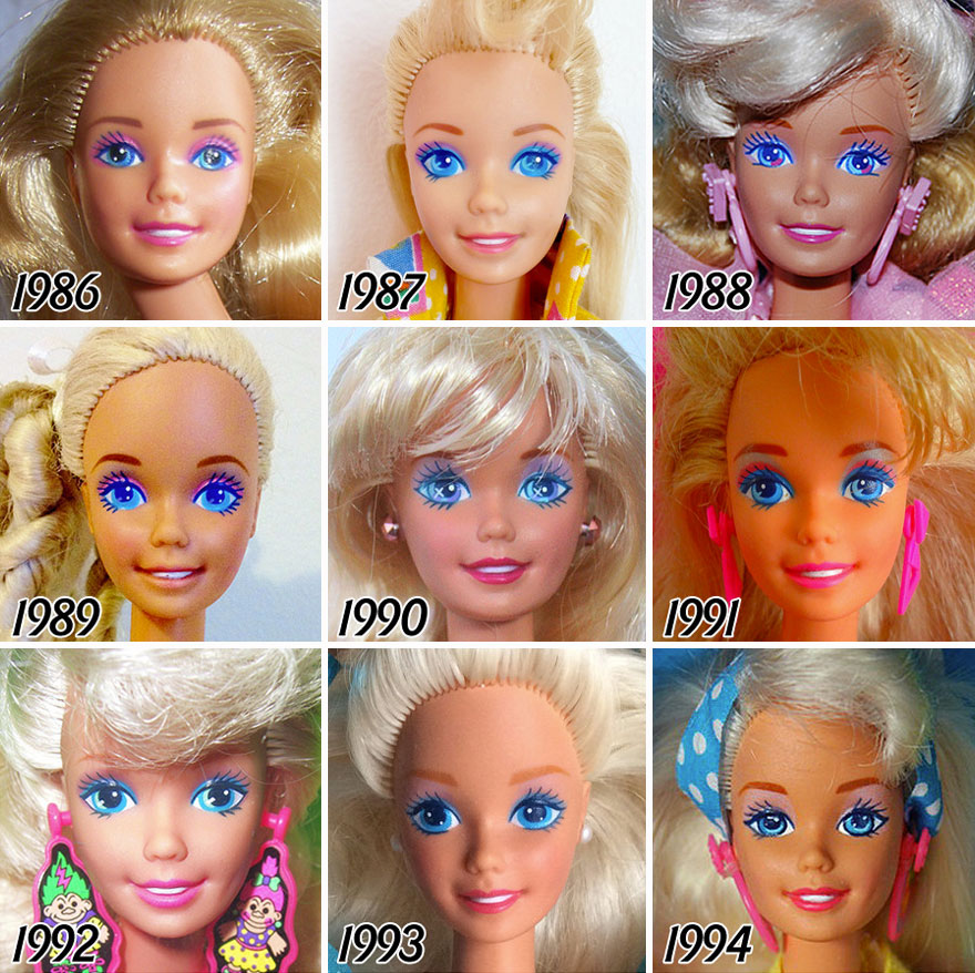 56 Tahun transformasi wajah Barbie ini akan bikin kamu terkagum-kagum!