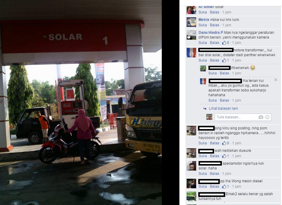 Gara-gara foto ini wanita pengendara motor jadi bahan candaan netizen