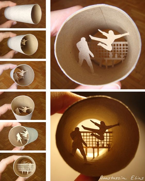 Kamu pasti kagum lihat 20 karya dari kertas gulungan tisu ini, top!