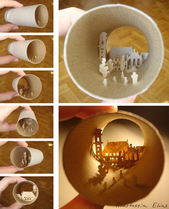 Kamu pasti kagum lihat 20 karya dari kertas gulungan tisu ini, top!