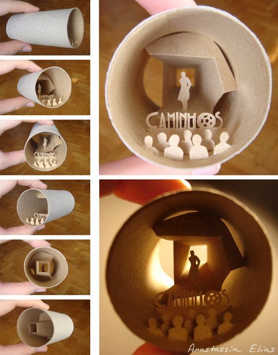 Kamu pasti kagum lihat 20 karya dari kertas gulungan tisu ini, top!