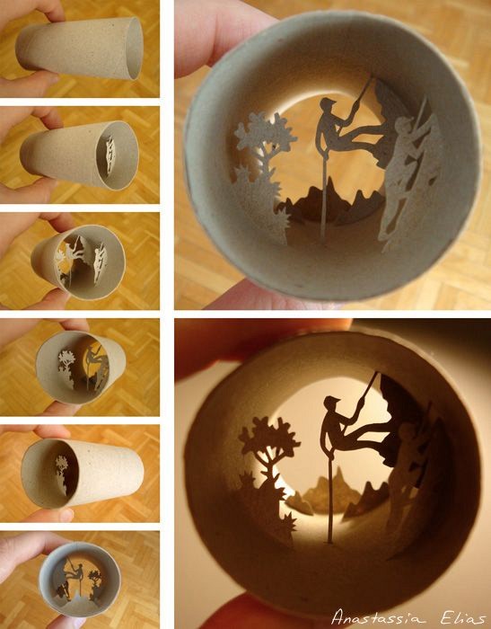 Kamu pasti kagum lihat 20 karya dari kertas gulungan tisu ini, top!