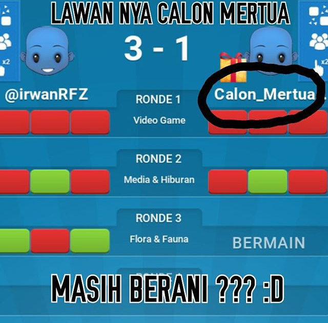 22 Soal kocak game Duel Otak ini bisa bikin kamu ketawa ngakak