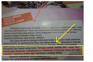 Buku LKS SD ini ajarkan perselingkuhan Saras 008 & Spiderman, parah!