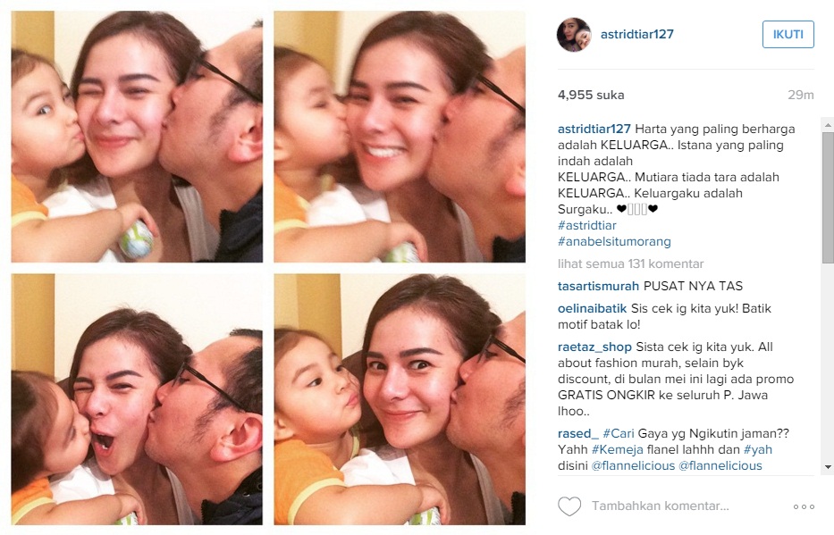 25 Momen romantis artis cantik Indonesia bareng suaminya, so sweet!