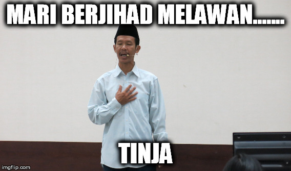 Ustadz ini mengajak berjihad melawan tinja