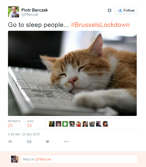 Status waspada teroris, ini yang di-Tweet warga Brussels 