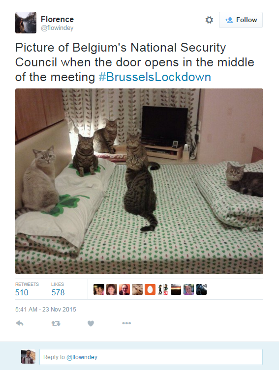 Status waspada teroris, ini yang di-Tweet warga Brussels 