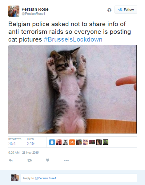 Status waspada teroris, ini yang di-Tweet warga Brussels 
