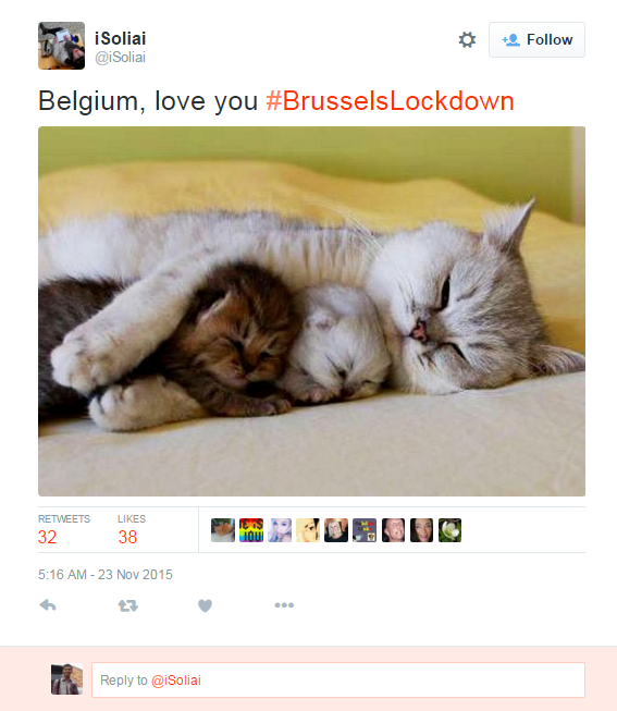 Status waspada teroris, ini yang di-Tweet warga Brussels 