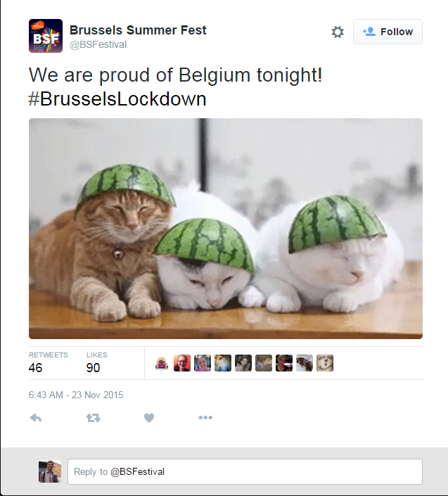 Status waspada teroris, ini yang di-Tweet warga Brussels 