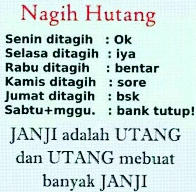 30 Meme kocak soal utang ini bakal bikin kamu ngakak dan geli sendiri